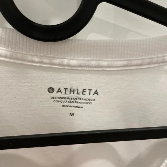 Athleta White Long Sleeve Tee - Picture 2 of 4